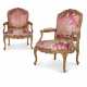 A PAIR OF LOUIS XV GILTWOOD FAUTEUILS - photo 1