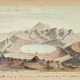 Three sketches of Tongariro, watercolours on paper, 1867-1870 - фото 1