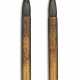 A PAIR OF GOLD MENUKI OF WRITING BRUSHES - фото 1