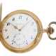 Taschenuhr: schweres und außergewöhnlich großes Schweizer Taschenchronometer mit Chronometerhemmung, ca. 1890, sehr schöner Erhaltungszustand - photo 1