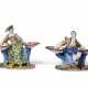 A PAIR OF DUTCH DELFT POLYCHROME FIGURAL SWEETMEAT DISHES - photo 1