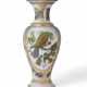 A LARGE FRENCH OPAQUE WHITE GLASS VASE - photo 1