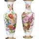 A PAIR OF FRENCH OPAQUE WHITE GLASS VASES - фото 1