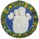 A CANTAGALLI CIRCULAR WALL PLAQUE OF THE MADONNA AND CHILD - Foto 1