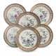 SIX CHINESE EXPORT PORCELAIN FAMILLE ROSE RETICULATED SAUCER DISHES - Foto 1
