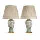 A PAIR OF CHINESE EXPORT PORCELAIN FAMILLE VERTE VASES MOUNTED AS LAMPS - photo 1