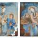 A PAIR OF CHINESE EXPORT REVERSE-GLASS PAINTINGS - Foto 1