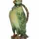 A PROSKAU FAYENCE PARROT-FORM EWER AND COVER - фото 1