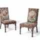 A PAIR OF EARLY GEORGE III MAHOGANY AND NEEDLEWORK SIDE CHAIRS - photo 1