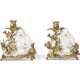 A PAIR OF FRENCH ORMOLU-MOUNTED CHINESE BLANC-DE-CHINE PORCELAIN CANDLESTICKS - фото 1