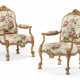 A PAIR OF FRENCH GILTWOOD ROPE-TWIST ARMCHAIRS - photo 1