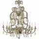 A SOUTH EUROPEAN GILT-METAL AND GLASS EIGHT-LIGHT CHANDELIER - фото 1