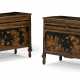 A PAIR OF NORTH ITALIAN BLACK-AND-GILT JAPANNED COMMODES - photo 1