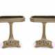 A PAIR OF WILLIAM IV CREAM-PAINTED, COMPOSITION, AND PARCEL-GILT SIDE TABLES - photo 1