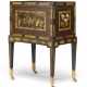 A CHINESE EXPORT BLACK, GILT AND POLYCHROME LACQUER TEA CHEST-ON-STAND - photo 1