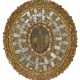 A SPANISH COLONIAL GILTWOOD AND MIRRORED OVAL FRAME - photo 1