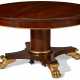 A MAHOGANY AND PARCEL-GILT DINING TABLE - photo 1