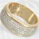 Ring: Äußerst massiver Bandring mit Brillantbesatz, Markenschmuck von Christ, 14K Gold - photo 1