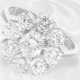 Ring: Ausgefallener und sehr exklusiver vintage Brillant-Blütenring, ca. 2,39ct Brillanten - Foto 1