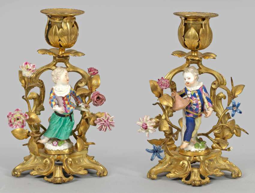 Lot 692 Handmade Pair Of Candelabra With Meissen Figures From The Auction Catalog International Art And Antique Part I From 01 09 18 Photo Price Results Buy Online