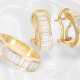 Ring/Ohrringe: Hochwertiges 18K Gold Schmuckset mit Diamanten schöner Qualität, ca. 2,1ct - фото 1