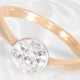 Ring: Antiker Diamant-Goldschmiedering, Altschliff-Diamant von ca. 1ct - photo 1