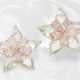 Ohrringe: Sehr wertvoller Ohrschmuck, Darstellung schöner Blüten mit hochwertigem Diamantbesatz, ca. 2,14ct - photo 1