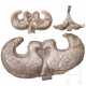 Zwei Silberappliken mit Vogeldarstellungen, protoelamitisch, spätes 4. - frühes 3. Jtsd v. Chr. - Foto 1