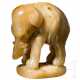 Geschnitzter Elefant (Schachfigur) aus Horn, deutsch, 17. Jhdt. - photo 1