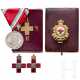 Ehrenzeichen des Roten Kreuzes, zwei Verdienstkreuze sowie Verdienstmedaille - фото 1