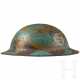 Stahlhelm M 17 "Brodie" mit Tarnanstrich, USA - Foto 1