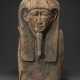 AN EGYPTIAN FRAGMENTARY WOOD COFFIN LID - фото 1