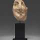 AN ETRUSCAN PAINTED TERRACOTTA FEMALE HEAD FROM AN ANTEFIX - Foto 1