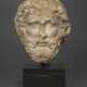 A ROMAN MARBLE HEAD OF ASCLEPIUS - photo 1