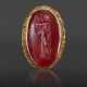 A GREEK GOLD AND CARNELIAN FINGER RING WITH APOLLO KITHAROIDOS - фото 1