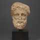 A GREEK MARBLE HEAD OF HERAKLES - photo 1