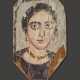 AN EGYPTIAN PAINTED WOOD MUMMY PORTRAIT OF A WOMAN - photo 1