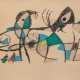 Miro, Joan (1893 Barcelona-1983 Palma) "Figürlich Abstrakt", Org. Farblitho, LXXV/ LXXX, Vorzugsausgabe, mit Org. Signatur u.r., 43x61 cm, hinter Glas im Rahmen (Joan Miró war ein spanisch-katalanischer Maler, Grafiker, Bildhauer und Kera… - Foto 1