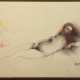 Bruni, Bruno (geb. 1935 in Gradara/Italien-lebt in Hannover) "Venus von Urbino", Farblitho. auf Büttenpapier, 110/150, sign. u.l. und dat. 1980, 59,5x79,5 cm, hinter Glas und Rahmen - photo 1