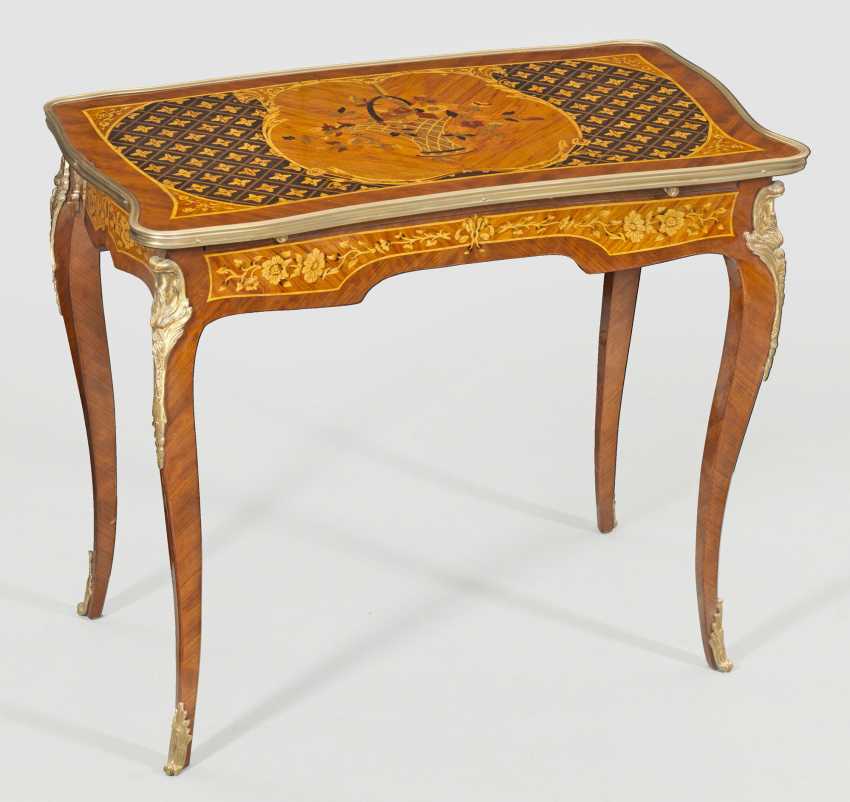 Lot 1599 Small Ladies Writing Desk In The Louis Xv Style From The
