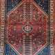 Teppich, Iran, Abadeh, mittig rotes Medaillon, blauer Rand, Reinigung empfohlen, 85x138 cm - Foto 1