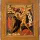 A RARE ICON SHOWING THE RAISING OF LAZARUS - фото 1