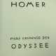 Marcks, Gerhard: Fünf Gesänge d. Odyssee v. Homer. - фото 1