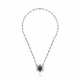 SAPPHIRE AND DIAMOND PENDENT NECKLACE - фото 1