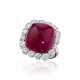 NO RESERVE -RUBY AND DIAMOND RING - Foto 1