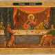 A LARGE ICON SHOWING THE LAST SUPPER FROM A CHURCH ICONOSTASIS - photo 1