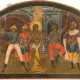 A MONUMENTAL ICON SHOWING THE FLAGELLATION OF CHRIST FROM A CHURCH ICONOSTASIS - Foto 1