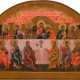 A LARGE ICON SHOWING THE LAST SUPPER FROM A CHURCH ICONOSTASIS - Foto 1
