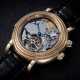 PARMIGIANI FLEURIER, A RARE GOLD SEMI-SKELETONISED WESTMINSTER CARILLON MINUTE REPEATING TOURBILLON WRISTWATCH WITH 24 HOUR DUAL TIME ZONE - фото 1
