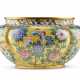 A cloisonné jardiniere with flowers and butterfly decoration - фото 1